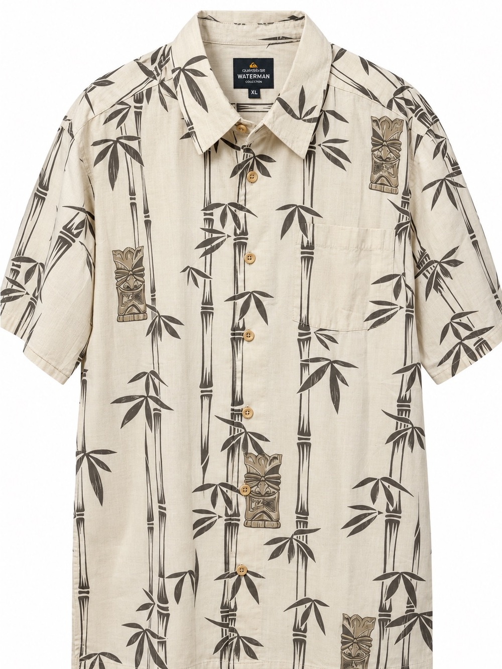 Quiksilver Waterman Day Dreamin’ Pelican Bamboo Tiki Shirt Men’s XL NWT